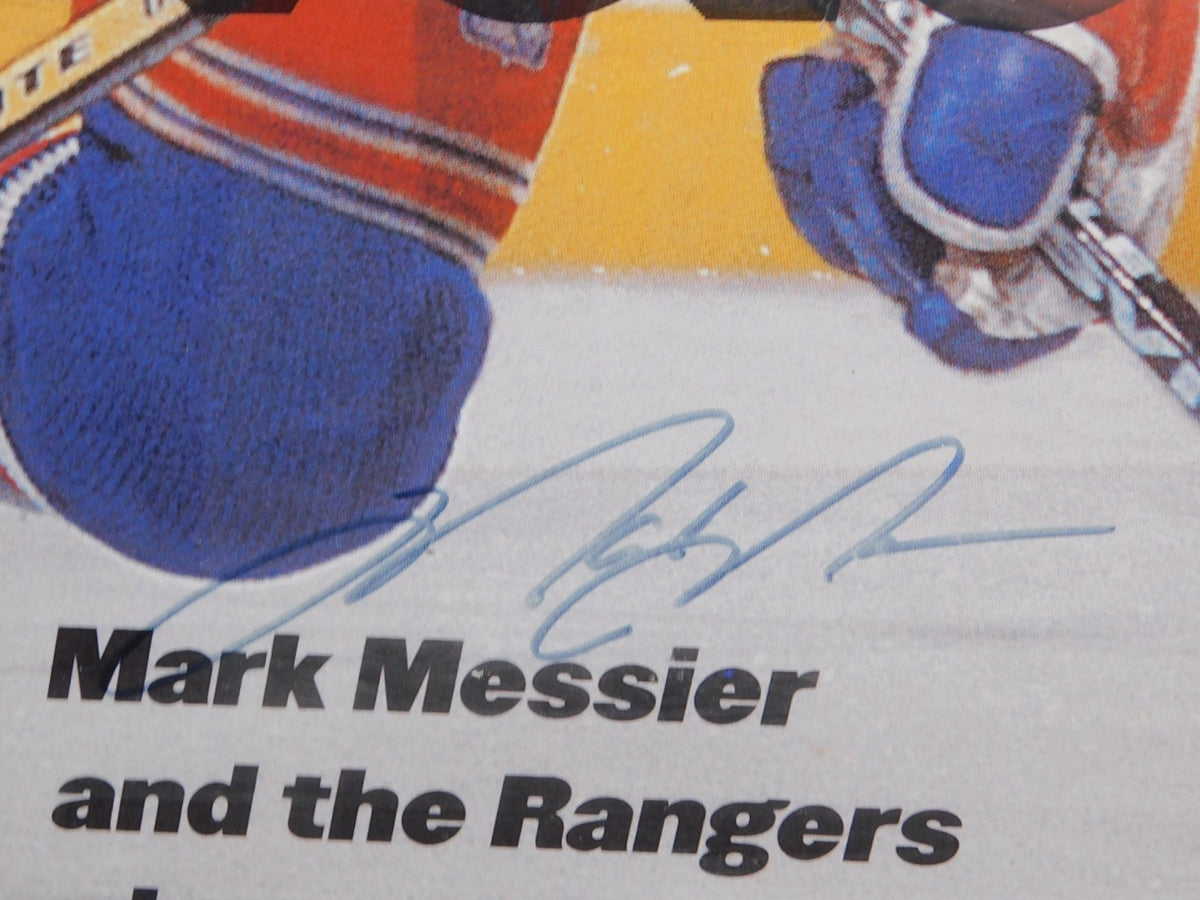 Mark Messier Signed Framed 16x20 Sports Illustrated Photo Steiner COA Rangers