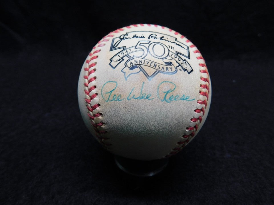Pee Wee Reese (D.1999) Signed/Autographed Jackie Robinson Baseball PSA DNA