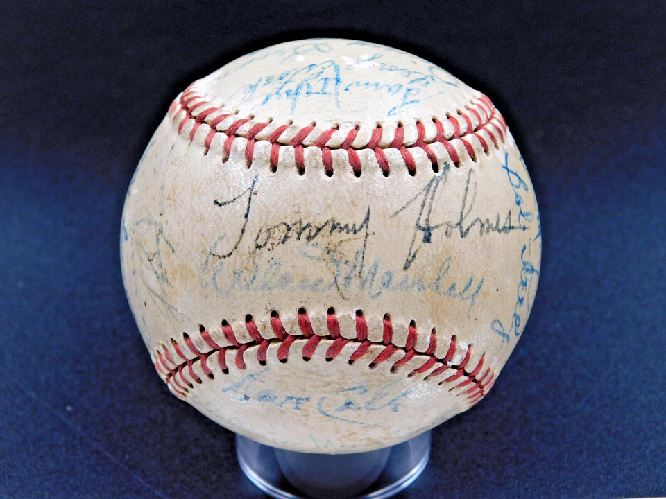 1950 Boston Braves Team Signed Baseball 28 Autos Sain Kerr Holmes Surkont JSA