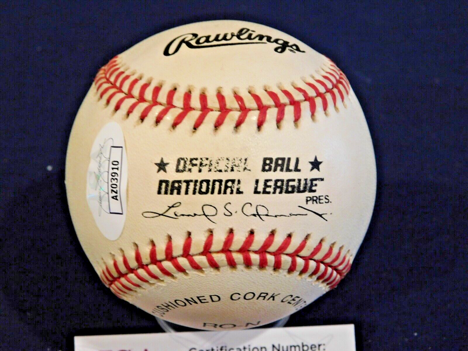 Carl Erskine (D. 2024) Signed / Autographed ONL Leonard Coleman Baseball JSA COA