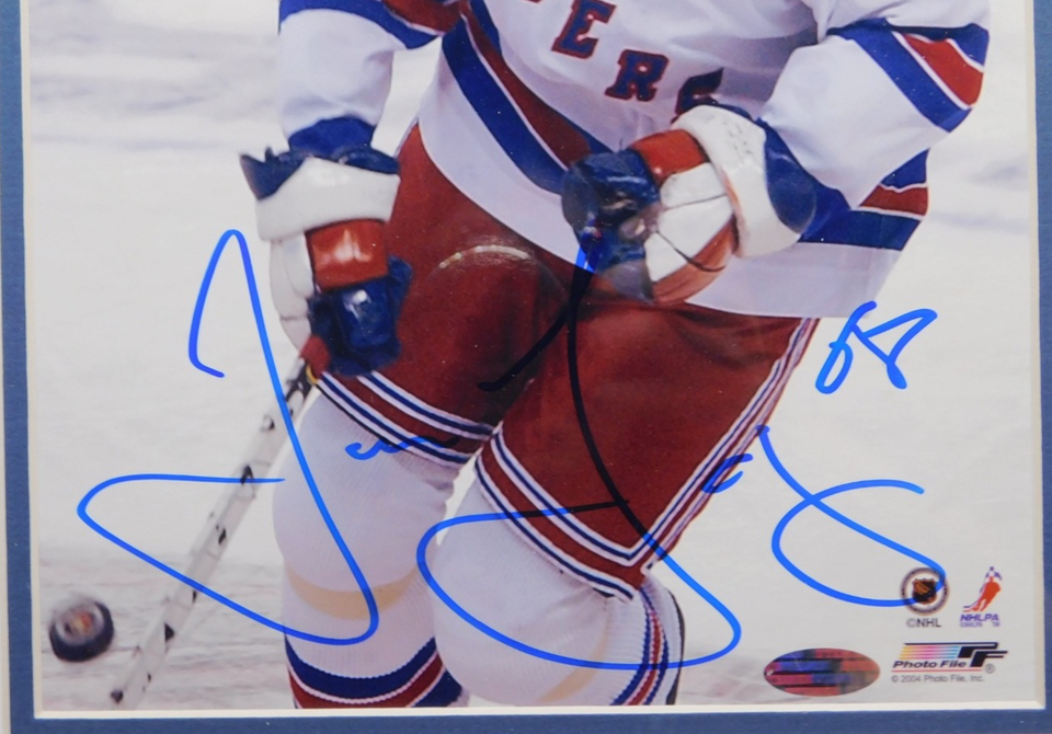 Jaromír Jágr Signed Autographed Framed 8x10 Photo Steiner COA New York Rangers