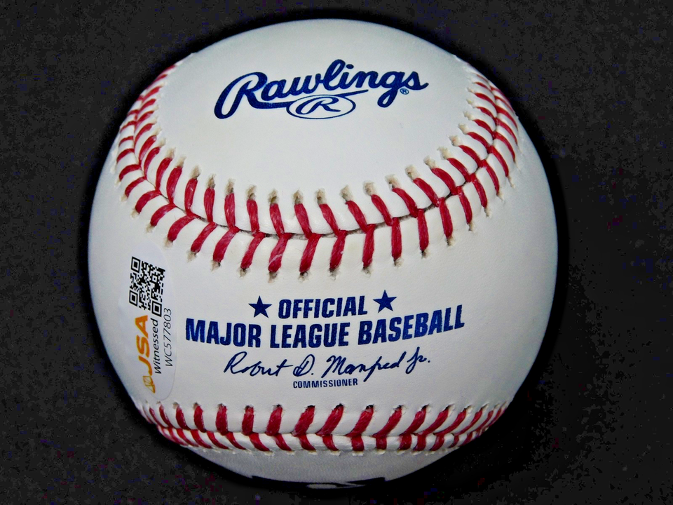 Elmer Rodriguez Signed OML Baseball NY or No Where JSA Witness COA Yankees