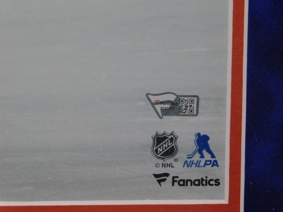 Evan Bouchard Signed Inscribed Framed 16x20 Photo Fanatics Edmonton Oilers