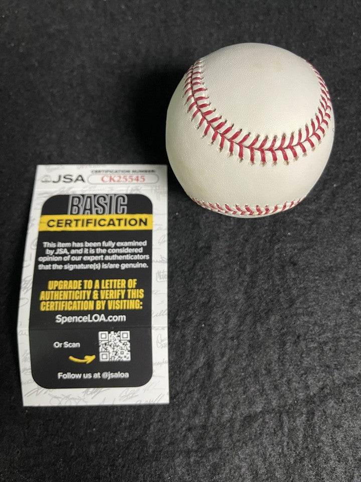 Bucky Dent Signed Autographed Rawlings OMLB Bud Selig Baseball Inscribed JSA COA