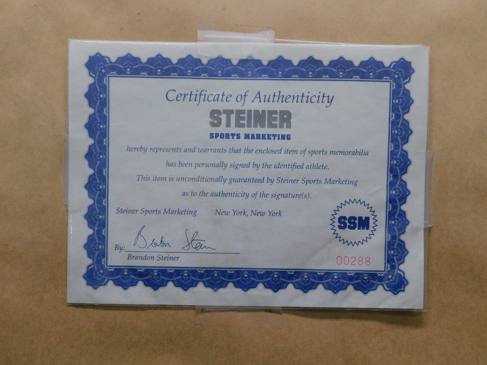 Mark Messier Signed Autographed Framed 8x10 Photo Steiner COA New York Rangers