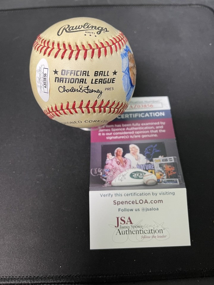 Steve Garvey Signed Autographed Hand Painted ONL Charles Feeney Baseball JSA