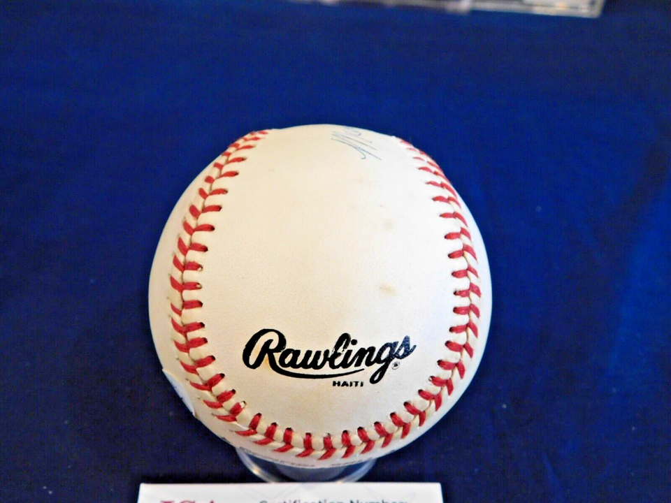 Marv Throneberry (D. 1994) Signed / Autographed ONL Bill White Baseball JSA COA