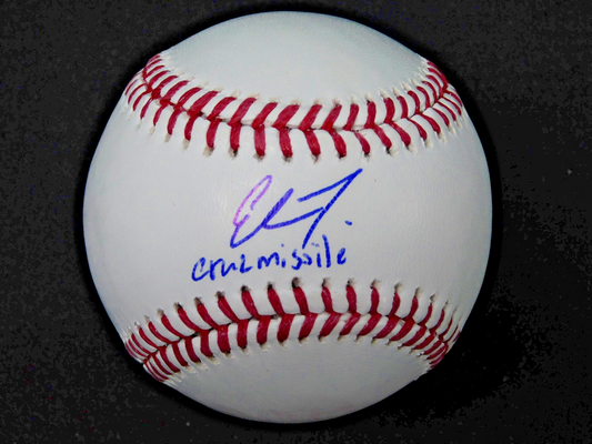 Elmer Rodriguez Signed OML Baseball Cruz Missile Script JSA Witness COA Yankees