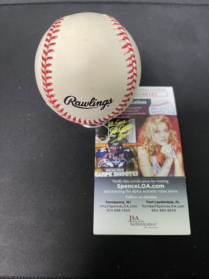 Gene Benson (D.1999) Signed Autographed Official NL Leonard Coleman Baseball JSA