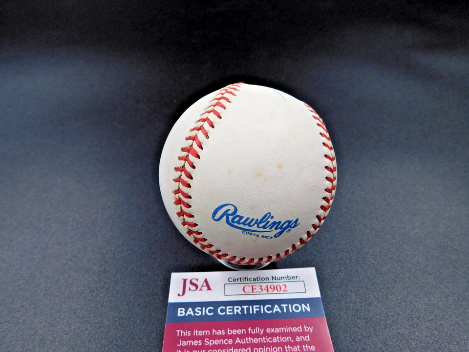 Rod Carew Signed / Autographed OAL Bobby Brown Baseball JSA COA HOF