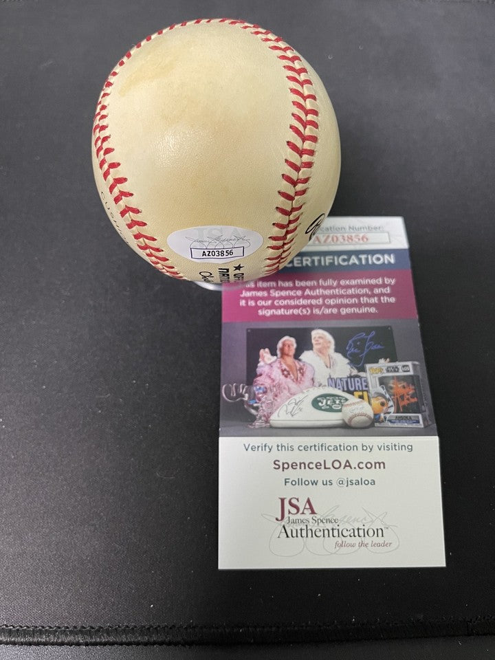 Steve Garvey Signed Autographed Hand Painted ONL Charles Feeney Baseball JSA