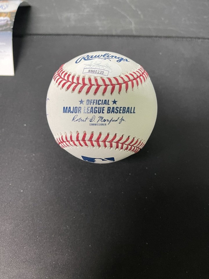 Ted Dibiase Mike Rotunda Virgil Money Inc Signed Baseball ROMLB JSA COA