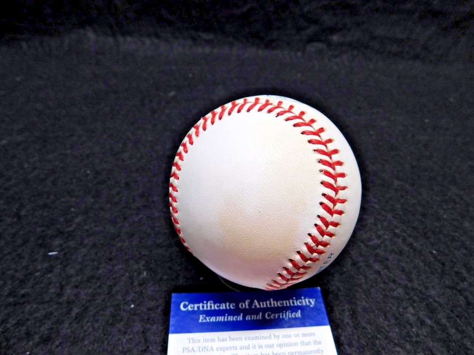 Oscar Azocar (D. 2010) Signed OAL Bobby Brown Baseball PSA COA Yankees