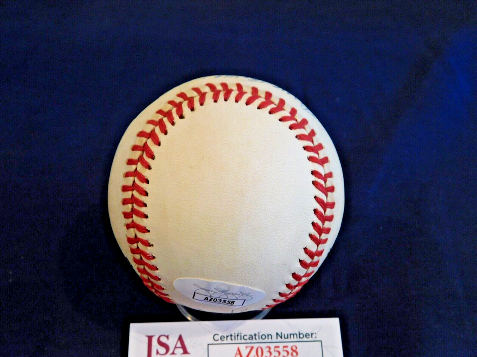 Harry Walker "The Hat" (D. 1999) Signed ONL Bart Giamatti Baseball JSA COA