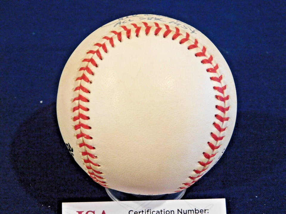 Carl Erskine (D. 2024) Signed / Autographed ONL Leonard Coleman Baseball JSA COA