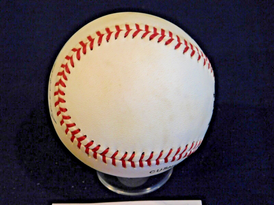 Richie Ashburn (D. 1997) Signed / Autographed ONL Bill White Baseball JSA COA