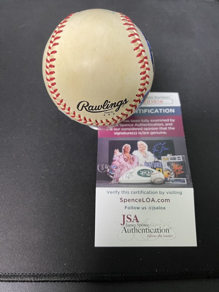 Steve Garvey Signed Autographed Hand Painted ONL Charles Feeney Baseball JSA