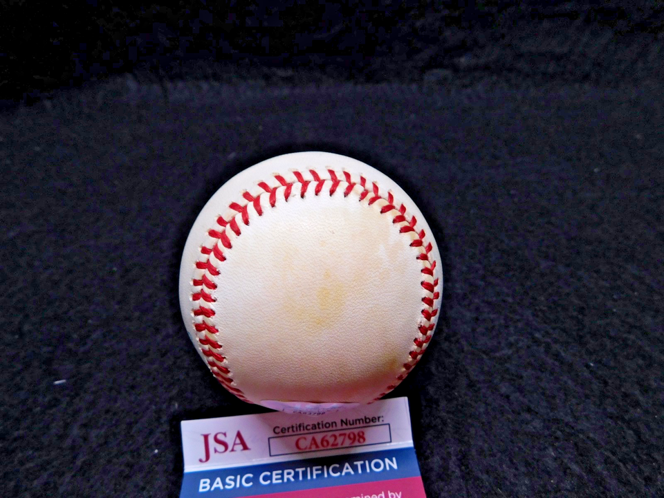Oscar Azocar (D. 2010) Signed OAL Bobby Brown Baseball JSA COA Yankees