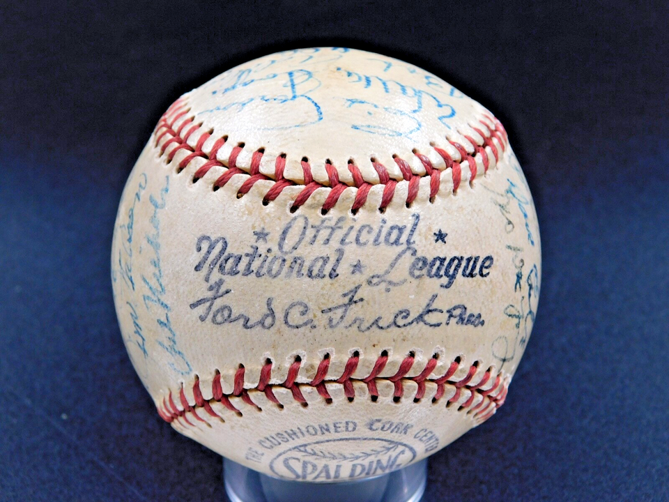 1950 Boston Braves Team Signed Baseball 28 Autos Sain Kerr Holmes Surkont JSA