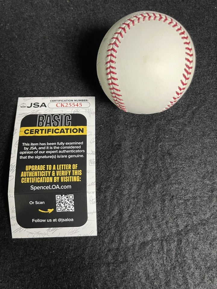 Bucky Dent Signed Autographed Rawlings OMLB Bud Selig Baseball Inscribed JSA COA
