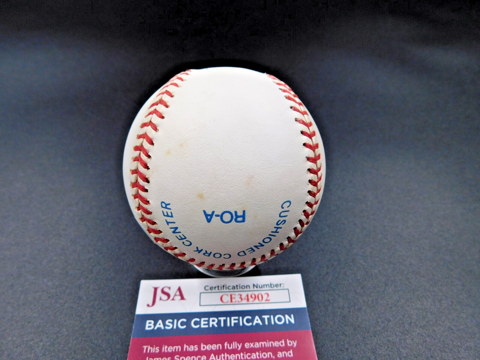 Rod Carew Signed / Autographed OAL Bobby Brown Baseball JSA COA HOF