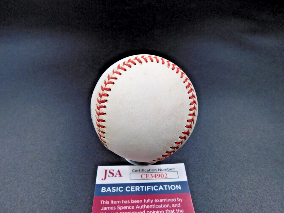 Rod Carew Signed / Autographed OAL Bobby Brown Baseball JSA COA HOF
