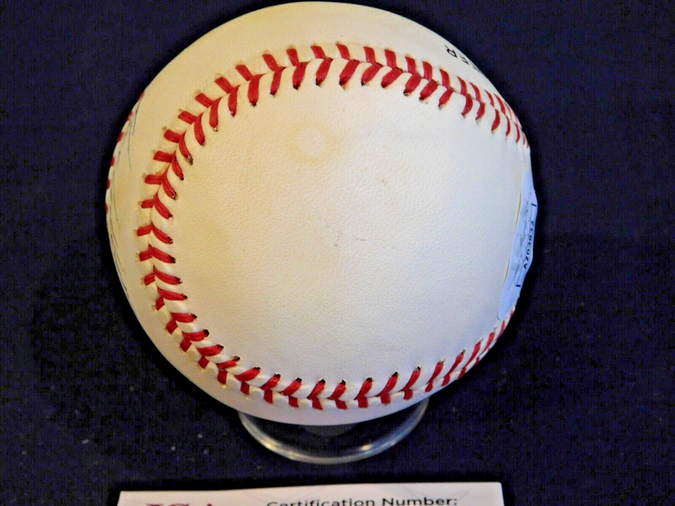 Richie Ashburn (D. 1997) Signed / Autographed ONL Bill White Baseball JSA COA