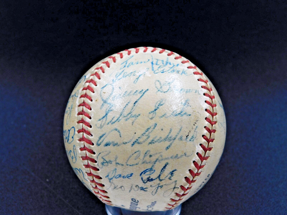 1950 Boston Braves Team Signed Baseball 28 Autos Sain Kerr Holmes Surkont JSA