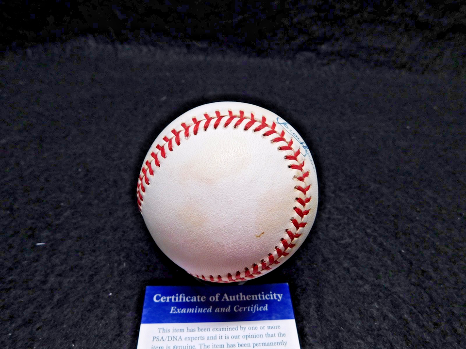 Oscar Azocar (D. 2010) Signed OAL Bobby Brown Baseball PSA COA Yankees