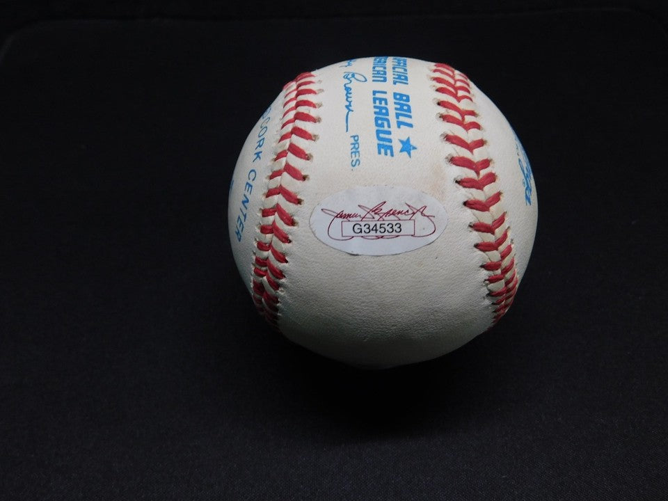 Larry Doby (D.2003) Signed/Autographed OAL Baseball #14 JSA COA Cleveland Indians