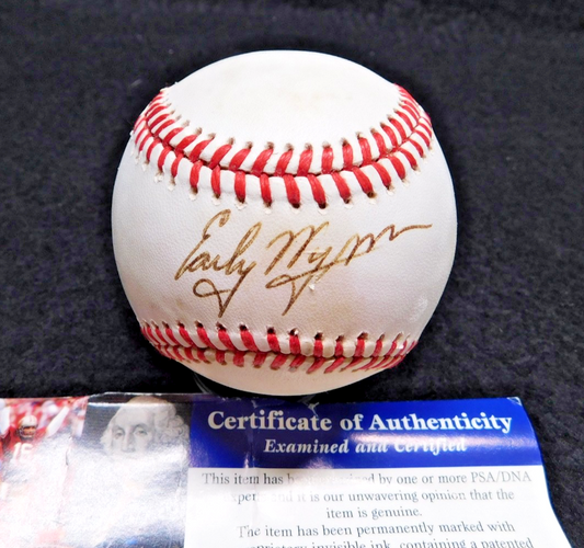 Early Wynn (D. 1999) Signed OAL Bobby Brown Baseball JSA COA 300 Game Winner HOF