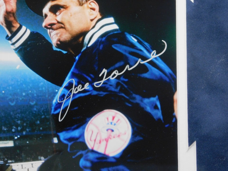 Joe Torre Signed Autographed Framed 8x10 Photo Steiner COA Yankees