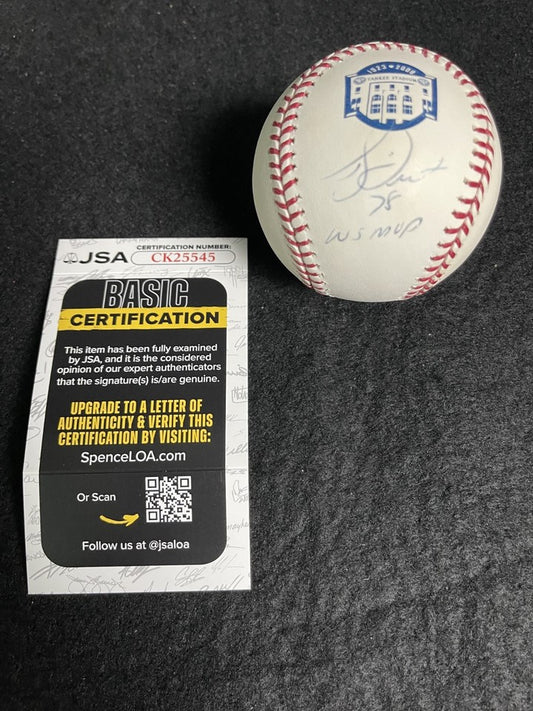 Bucky Dent Signed Autographed Rawlings OMLB Bud Selig Baseball Inscribed JSA COA