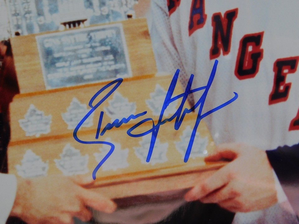 Brian Leetch Signed Autographed Framed 8x10 Photo Steiner COA Rangers