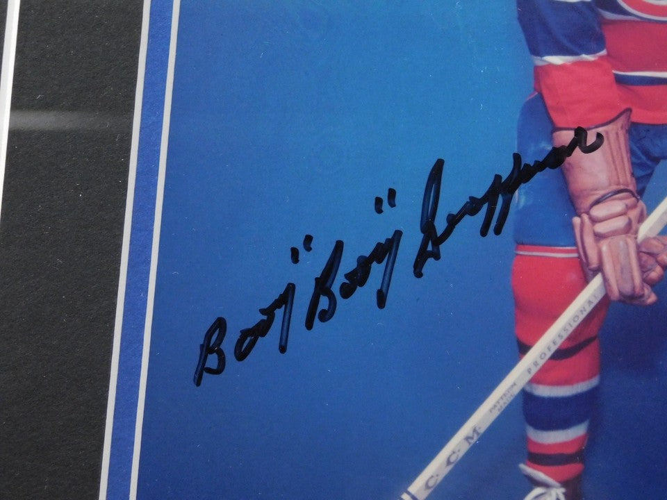Bernie "Boom Boom" Geoffrion Signed Autographed Framed 8x10 Photo JSA COA