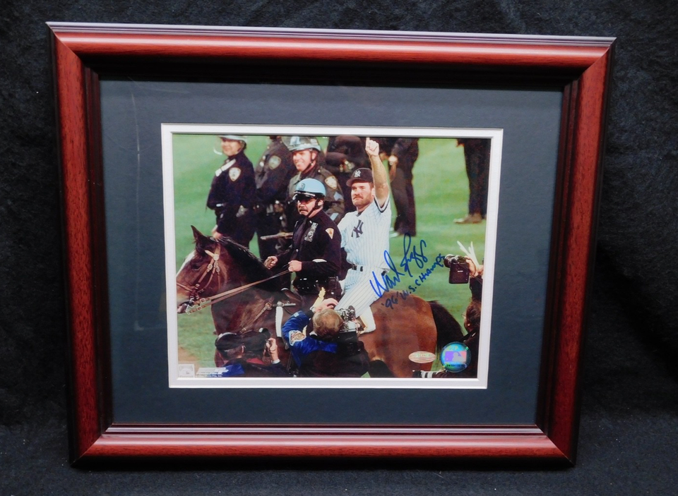 Wade Boggs Signed Autographed Framed Inscribed 8x10 Photo Steiner COA Yankees