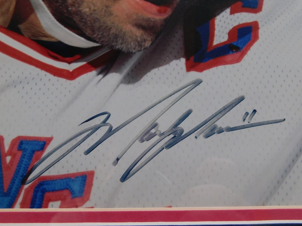Mark Messier Signed Autographed Framed 8x10 Photo Steiner COA New York Rangers