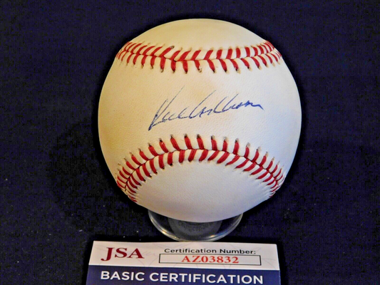 Richie Ashburn (D. 1997) Signed / Autographed ONL Bill White Baseball JSA COA