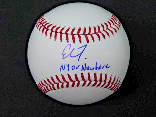 Elmer Rodriguez Signed OML Baseball NY or No Where JSA Witness COA Yankees