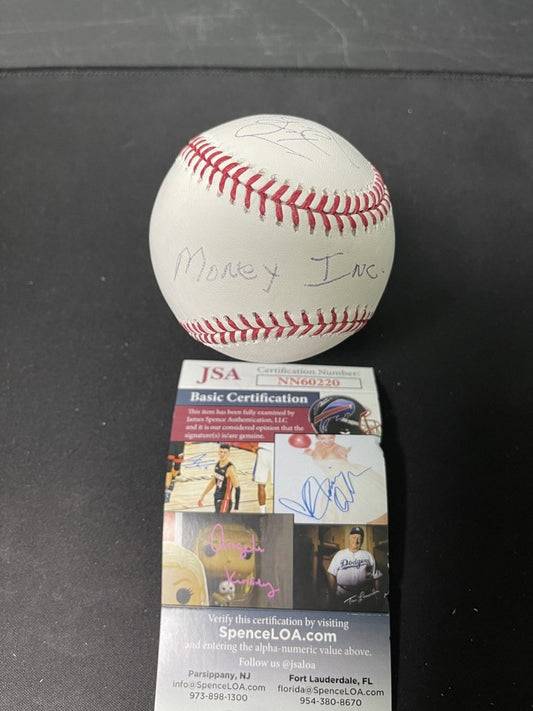 Ted Dibiase Mike Rotunda Virgil Money Inc Signed Baseball ROMLB JSA COA