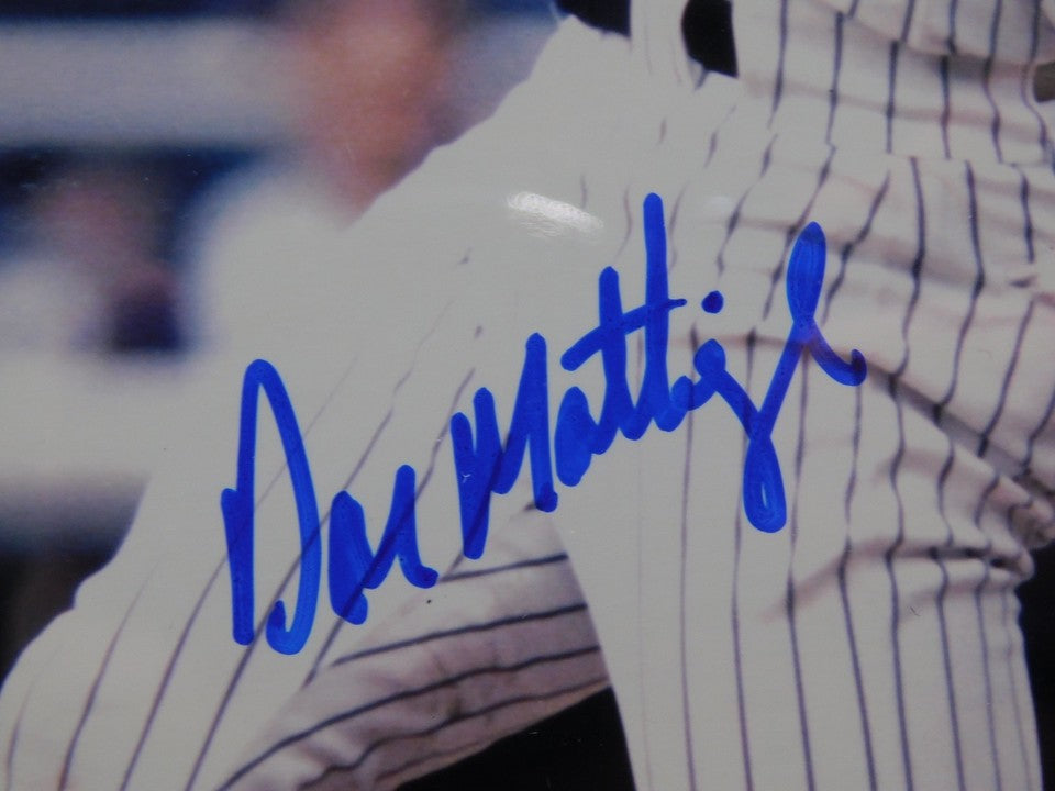 Don Mattingly Signed Autographed Framed 8x10 Photo Steiner COA Yankees
