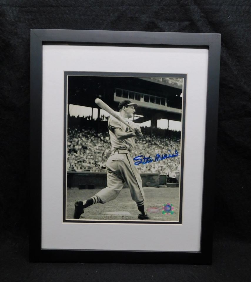 Stan Musial Signed Autographed Framed 8x10 Photo Steiner COA Cardinals