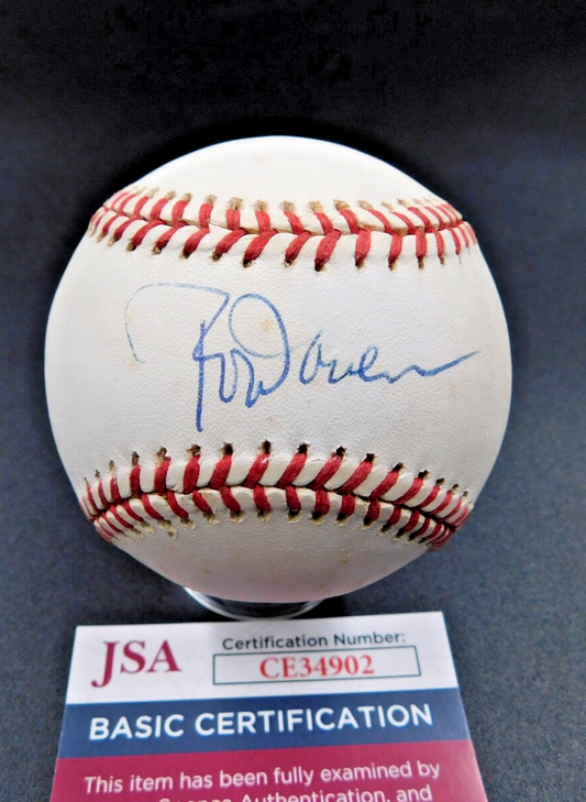 Rod Carew Signed / Autographed OAL Bobby Brown Baseball JSA COA HOF