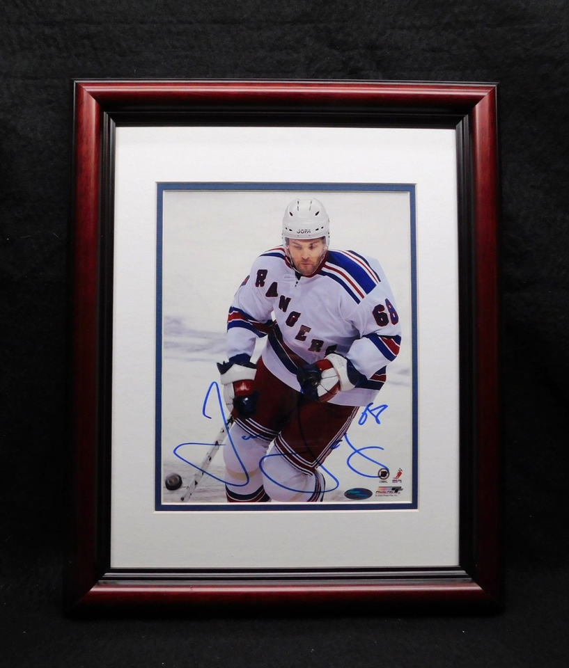 Jaromír Jágr Signed Autographed Framed 8x10 Photo Steiner COA New York Rangers