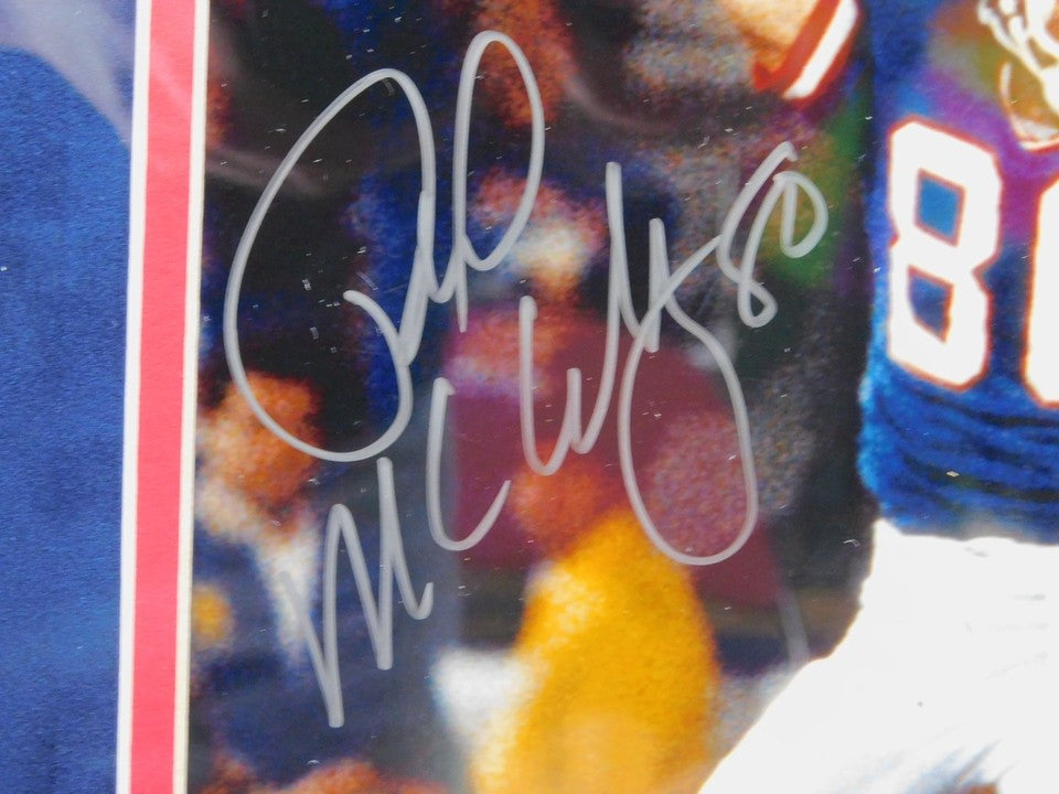 Phil McConkey Signed Autographed Framed 8x10 Photo New York Giants Steiner COA