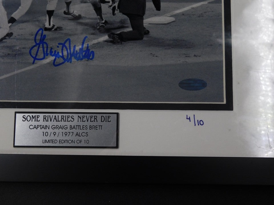 Graig Nettles Signed Autographed Framed 8x10 Photo Steiner New York Yankees