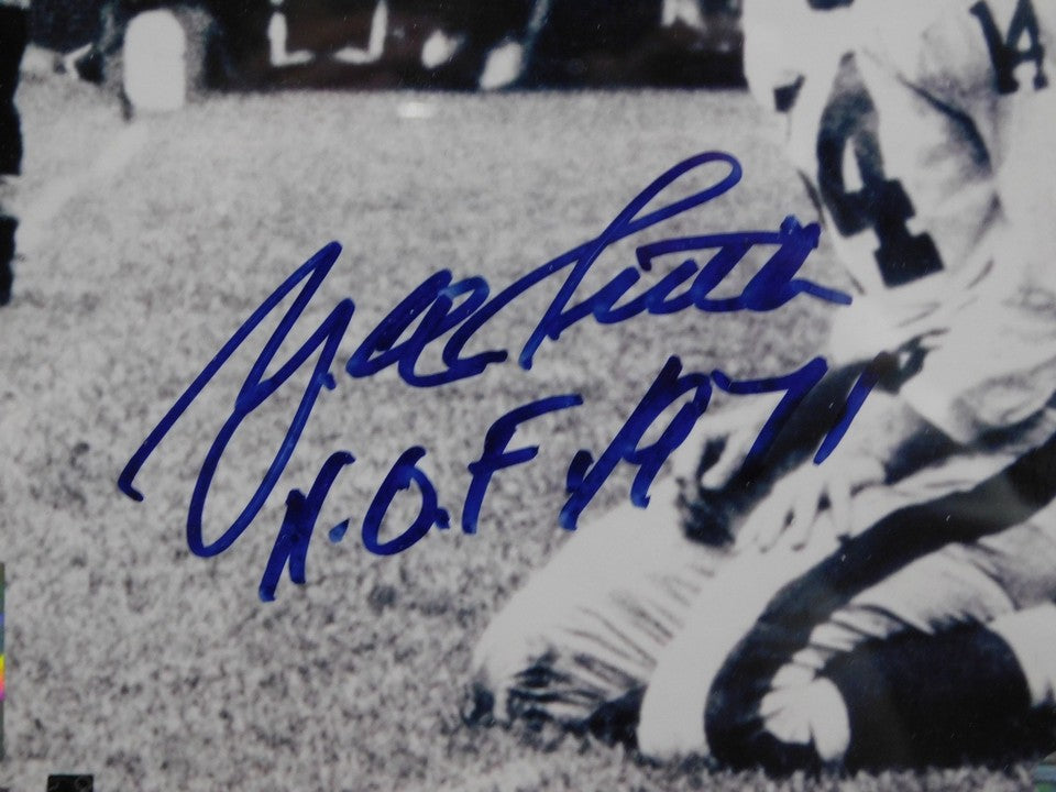 Y.A. Tittle Signed/Autographed Framed 8x10 Photo New York Giants Steiner COA