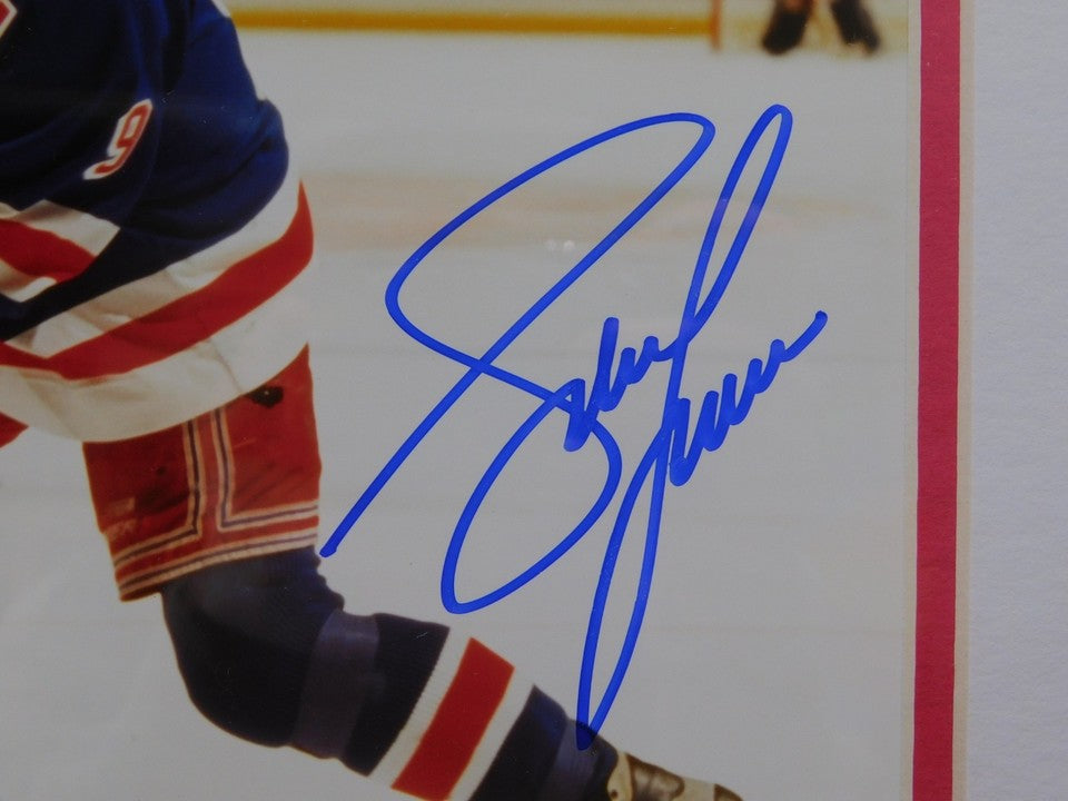 Adam Graves Signed Framed 8x10 Photo Steiner COA Rangers