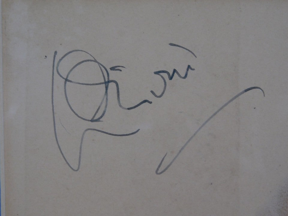 Laurence Olivier Signed Autographed Framed Cut JSA COA