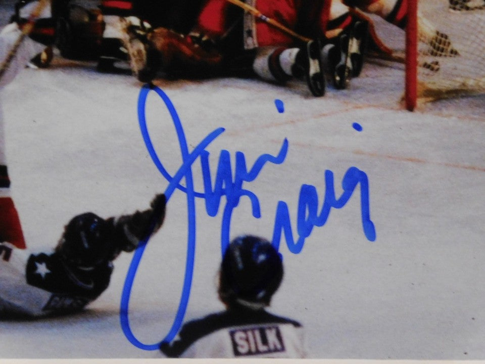 Jim Craig Signed Autographed Framed 8x10 Photo Miracle On Ice Steiner Team USA